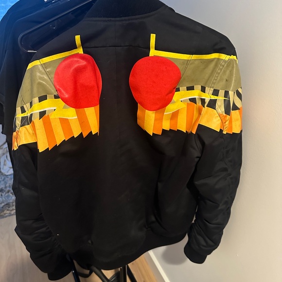 Givenchy Cotton Digital Wing in Black $3600 Bomber Jacket Size L - Picture 9 of 11